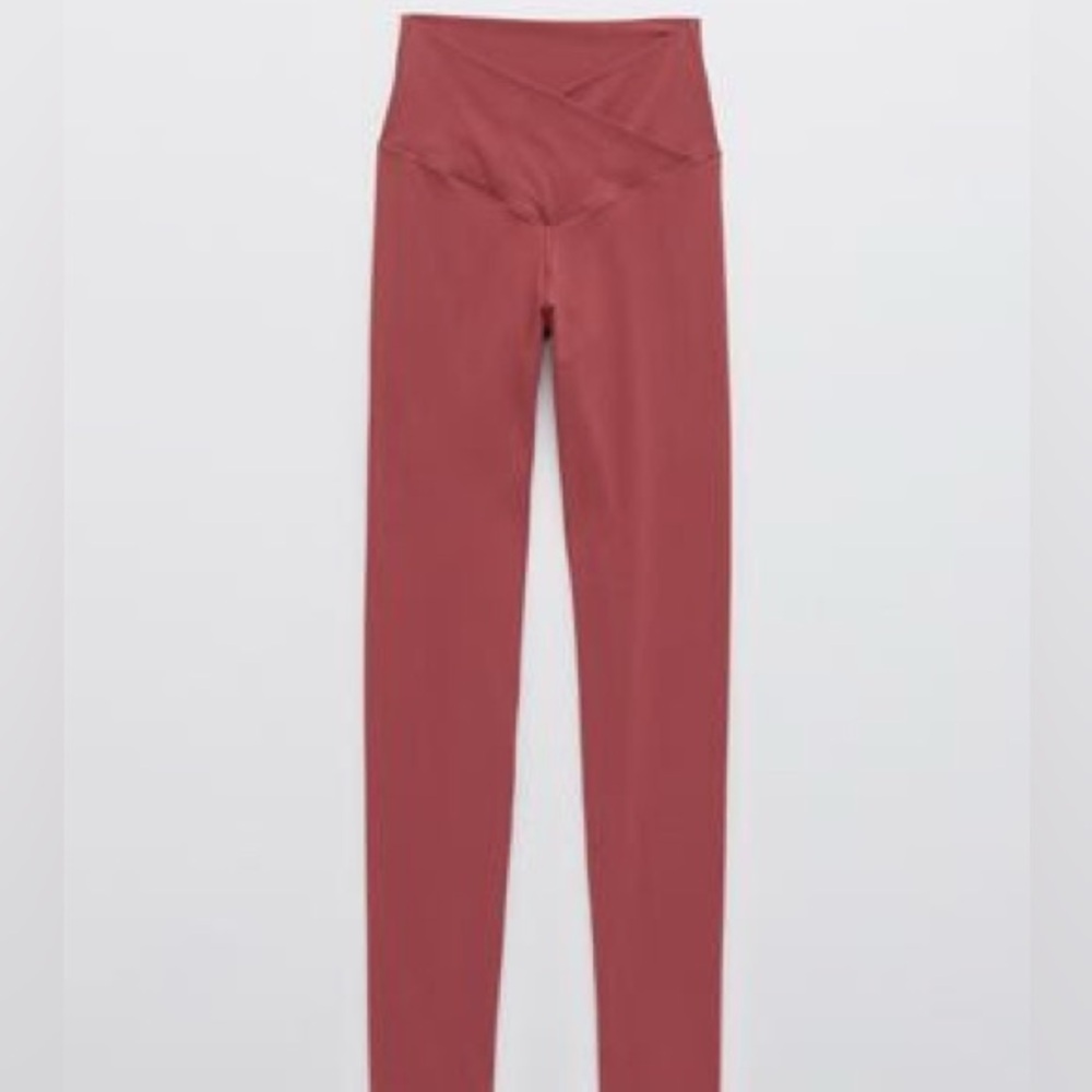 OFFLINE Real Me High Waisted Crossover Legging (Brick Stone Color)